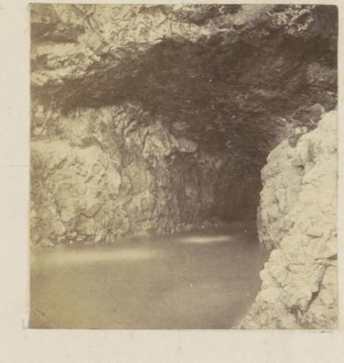 Rock Formation by the Sea with an Inlet in England
