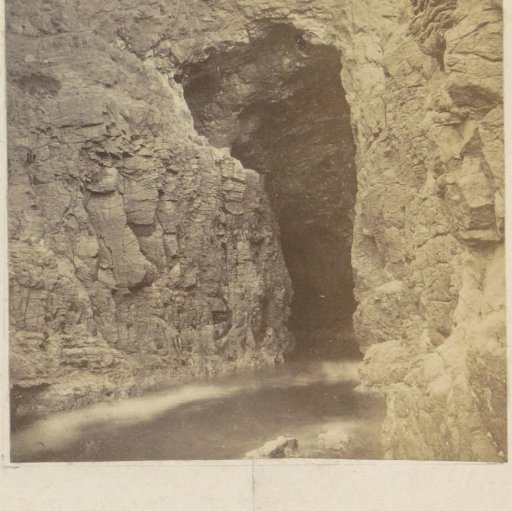 Rock Formation by the Sea with an Inlet in England