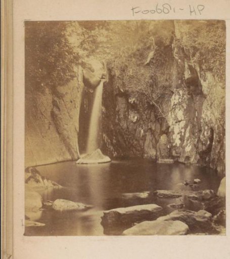 Landscape with a Waterfall and a Lake in England