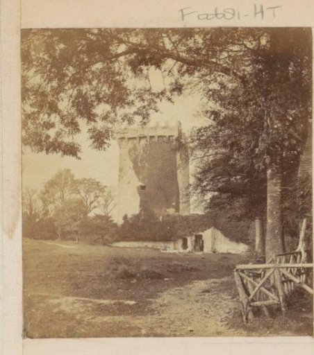 Landscape with an Overgrown Tower Ruin in England