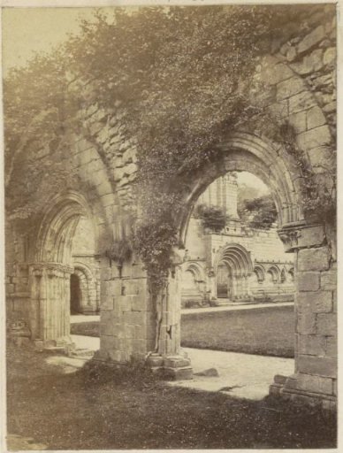 Ruin of a church or monastery in England