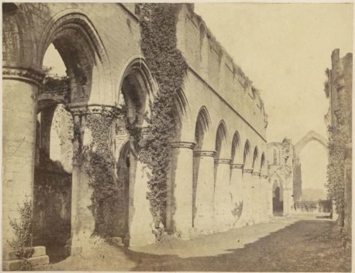 Ruin of a monastery in England, probably Fountains Abbey
