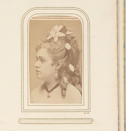 Portrait of an actress, identified as Emma Thimberg