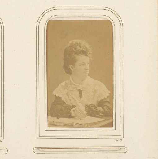 Portrait of a woman, identified as Jenny Braun