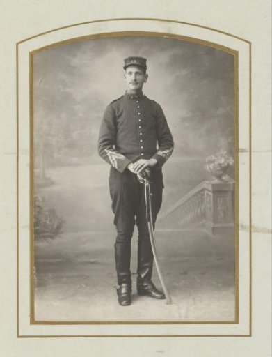 Portrait of a man in military uniform