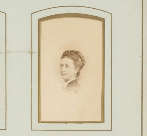 Portrait of a woman with a braid in her hair