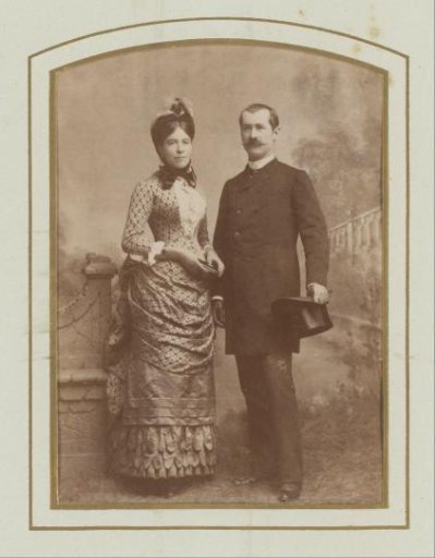 Portrait of a woman and a man