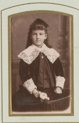 Portrait of a Girl with a Flower in Her Hand