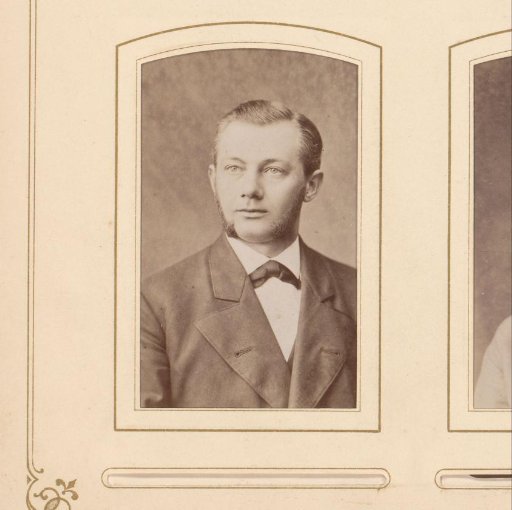 Portrait of a man with sideburns, designated as Johannis Berckling