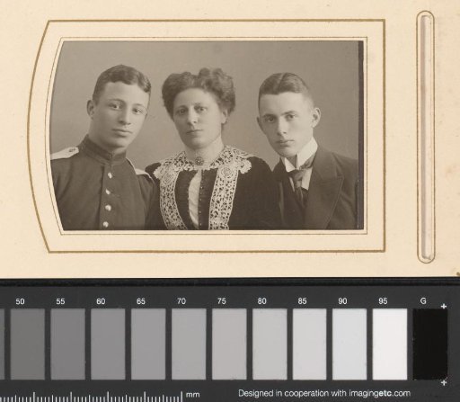 Portrait of Two Men and a Woman