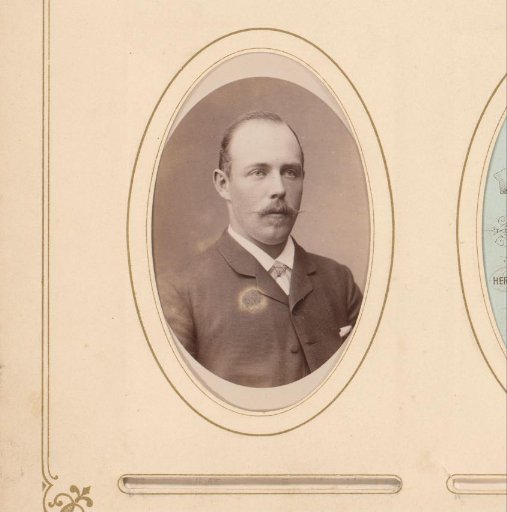 Portrait of a man with a mustache