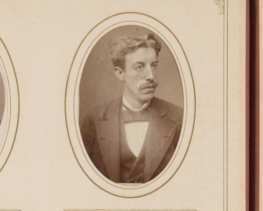 Portrait of a Man with a Mustache, Inscribed as M. Goltze