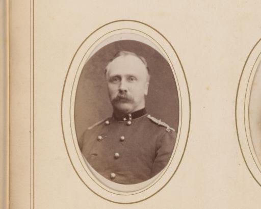 Portrait of a Man with Moustache in Uniform