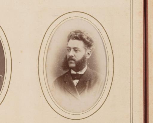 Portrait of a Man with Moustache and Sideburns