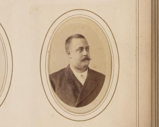 Portrait of a man with a mustache
