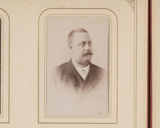 Portrait of a man with a mustache