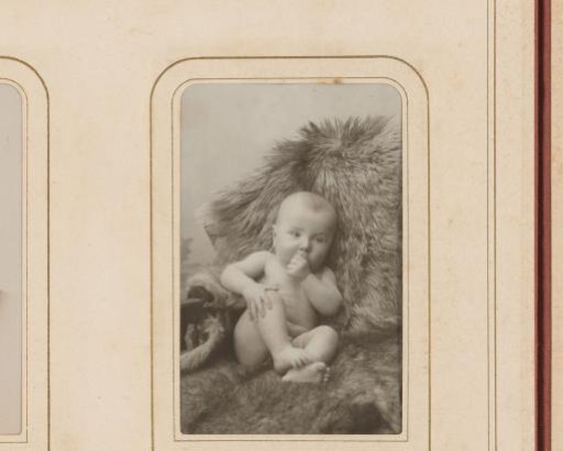Portrait of a naked baby