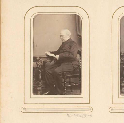 Portrait of a reading man