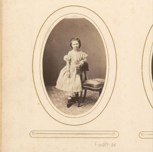 Portrait of a Standing Girl in a Dress