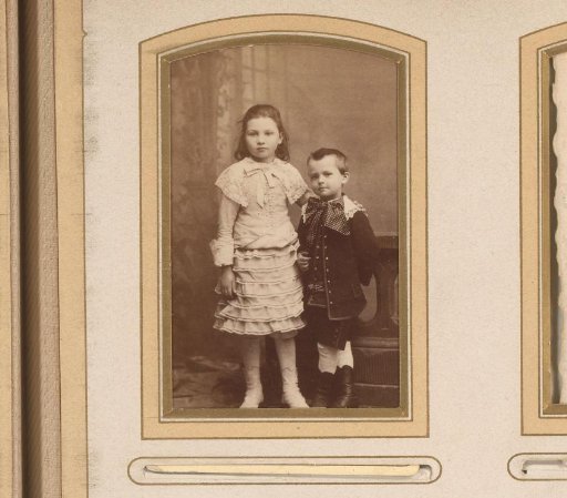 Portrait of a girl and a boy
