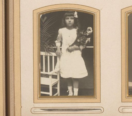 Portrait of a girl with flowers