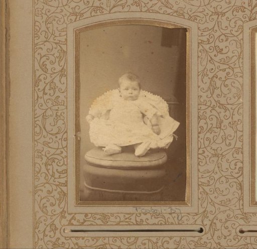 Portrait of a baby on a chair