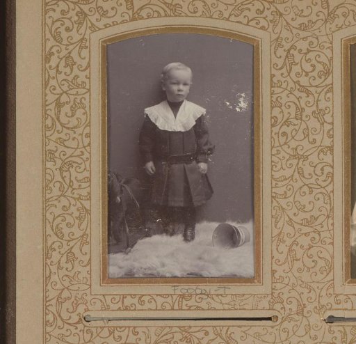 Portrait of a child with toys