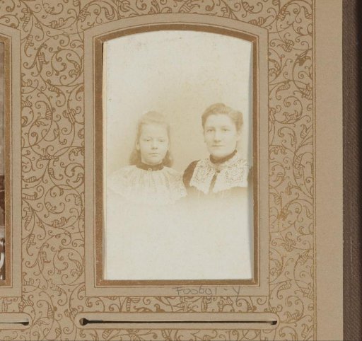 Portrait of a woman and girl