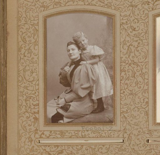 Portrait of a woman and girl