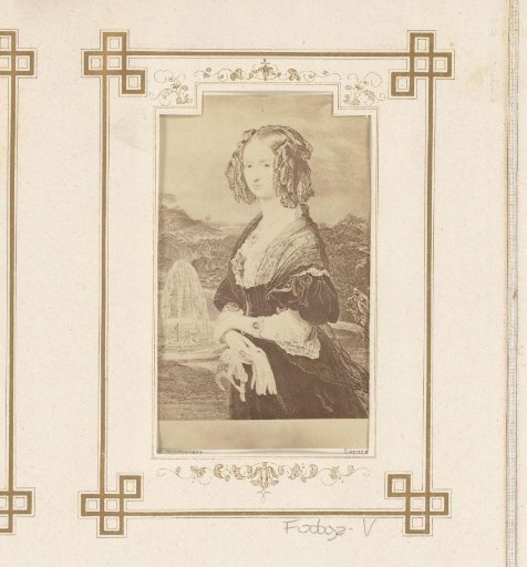 Photographic reproduction of a portrait of Louise Marie of Orléans
