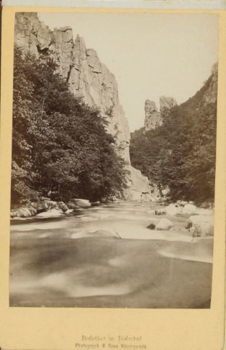 Chasm in the Bode Valley in the Harz