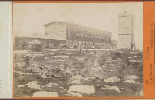 Buildings on the Brocken mountain in the Harz