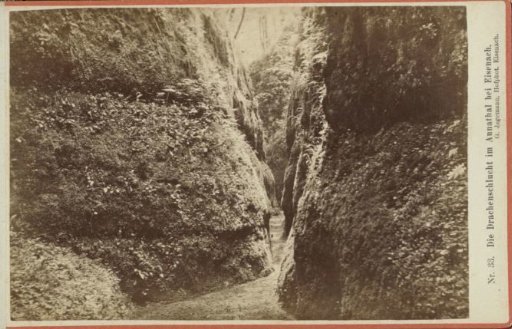 Dragon's Gorge in the Annadal near Eisenach
