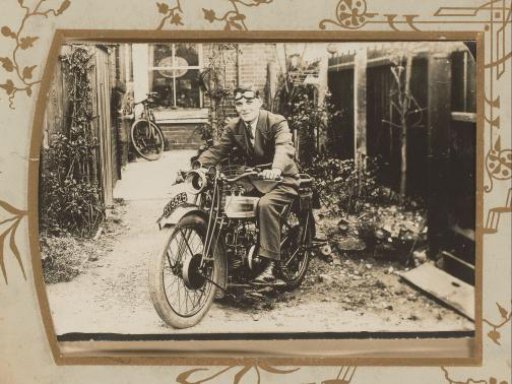 Man on a motorcycle