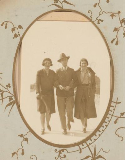Man and Two Women on the Street