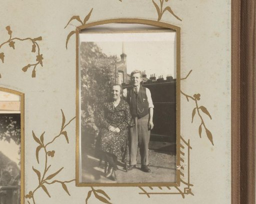 Portrait of a man and woman in a garden