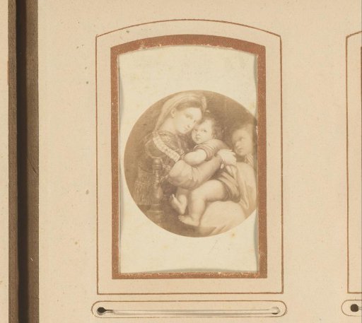 Photographic reproduction of the Madonna of the Chair by Raphael