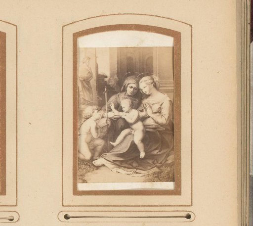 Photographic reproduction of the Holy Family by Raphael