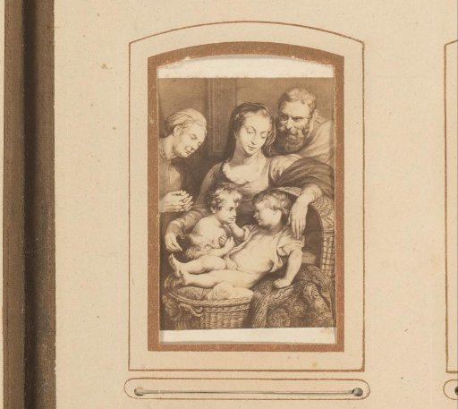 Photographic reproduction of the Holy Family by Peter Paul Rubens
