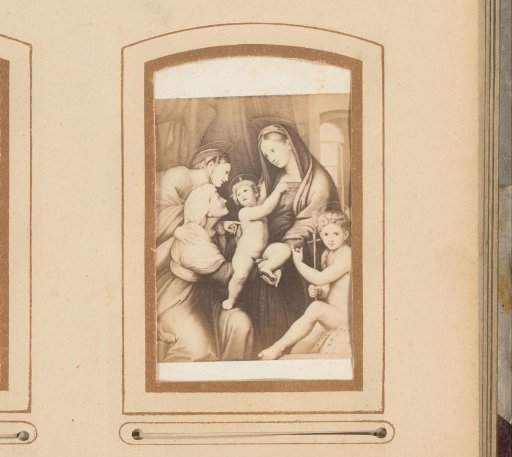 Photographic reproduction of the Madonna dell'Impannata by Raphael