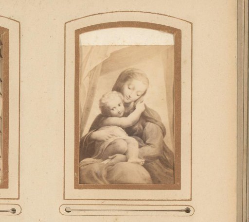 Photographic reproduction of the Madonna della Scala, after the fresco by Correggio