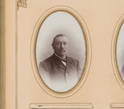 Portrait of a man with a mustache