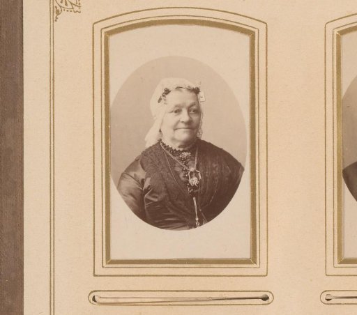 Portrait of a Woman with a Traditional Cap and Ear Guards