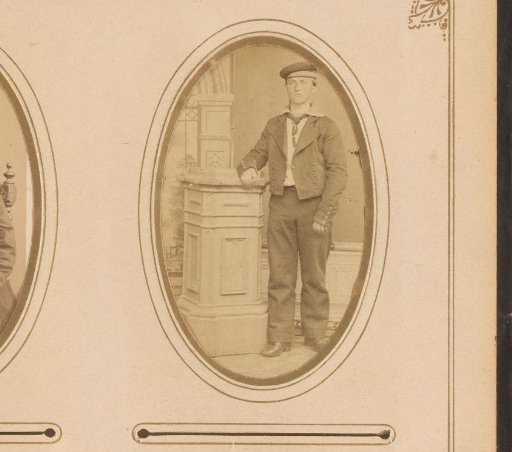 Portrait of a Young Man Leaning on a Column