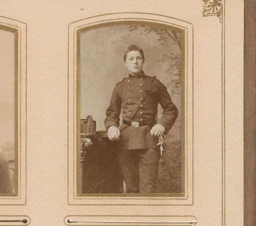 Portrait of a young man in uniform