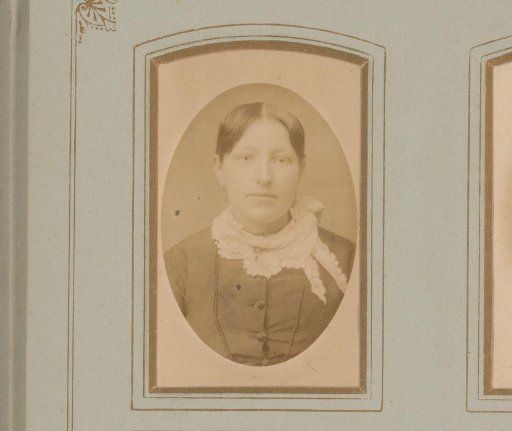 Portrait of a woman with a scarf