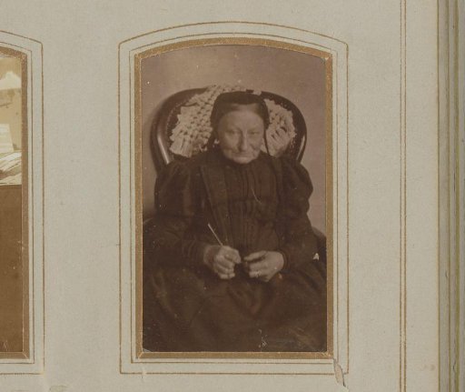 Portrait of an Old Woman Sitting in a Chair