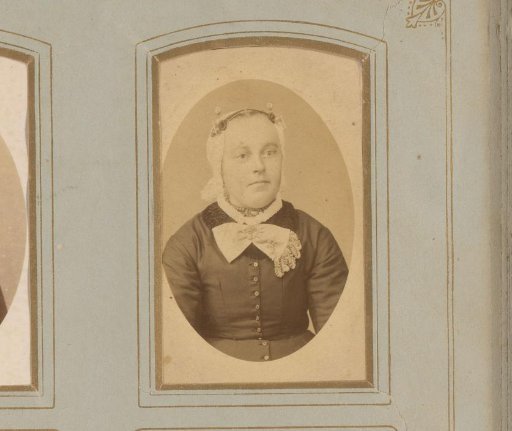 Portrait of a woman with a traditional cap