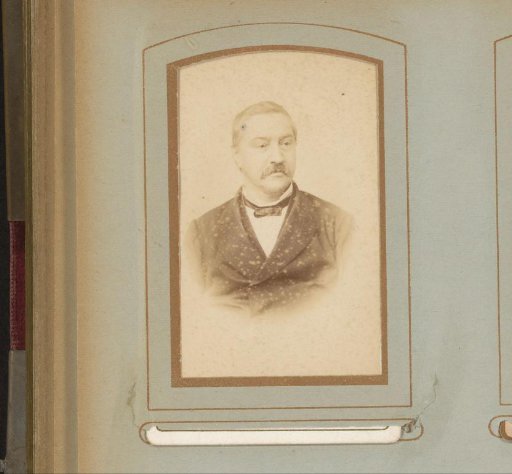 Portrait of a man with a moustache