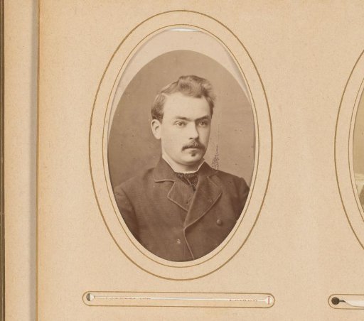 Portrait of a man with moustache